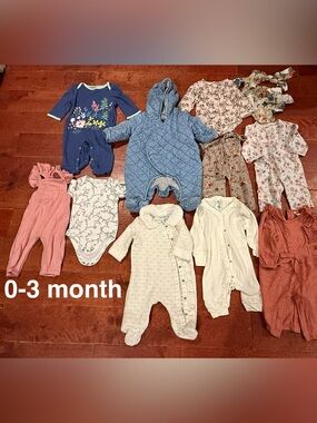 Baby girl lot size 0-3 month